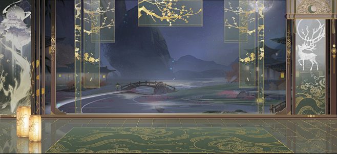 手绘游戏UI界面原创古风设计-商城界面-原创UI作品-微元素 - Element3ds.com!