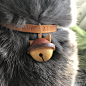真皮手工复古猫铃铛 猫项圈脖圈 可刻字也可当皮挂件 定制diy-淘宝网