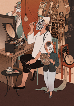 花卷太咸采集到插画