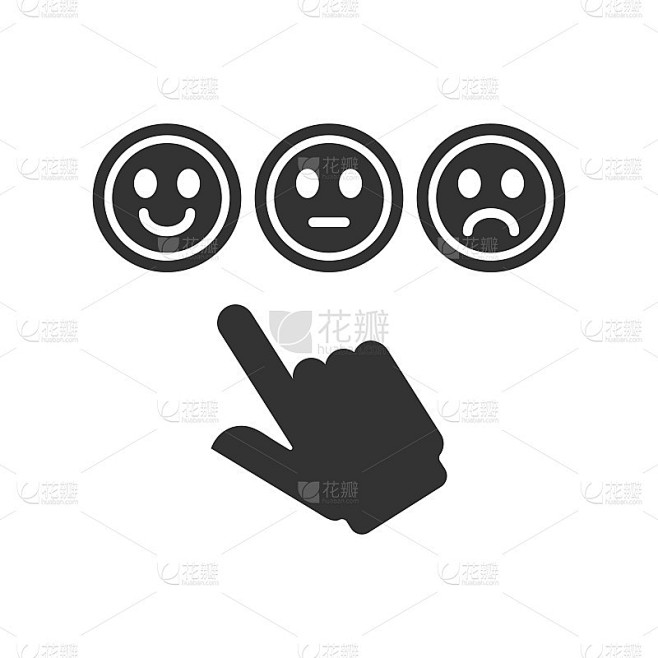 客户满意度的图标素材-花瓣网