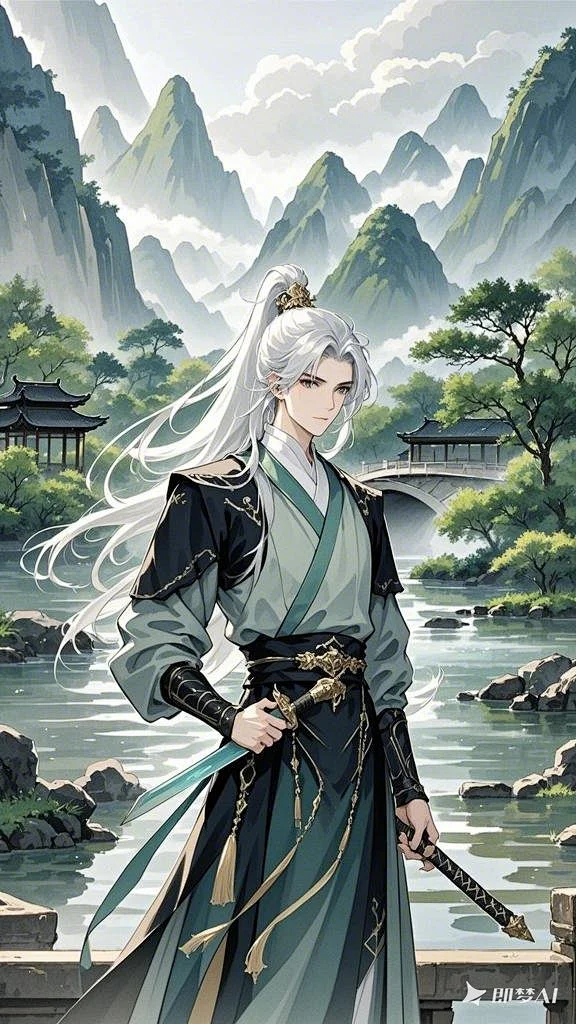 仙侠，白发，男 (2)-花瓣网