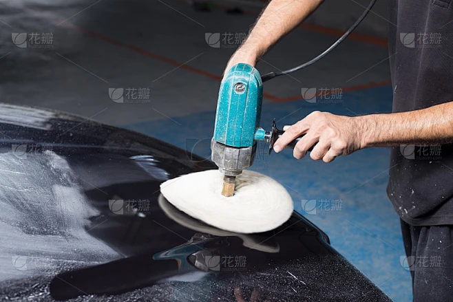 汽车抛光系列:蓝色汽车抛光