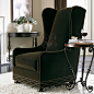 本哈特家具定制美式新古典休闲沙发客厅布艺单人沙发老虎椅Be35