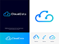 Data Cloud Logo Design Branding.