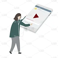 一个人物听音乐的插图