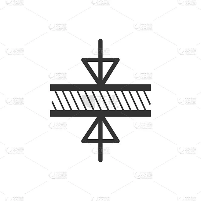 厚度图标，矢量插图。素材-花瓣网
