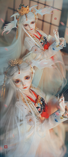 限定 bjd sd 娃娃 动漫 玩具 人偶手办 异闻卷轴 水神·淼君 (2)三