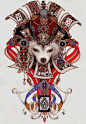 #佳作星赏# 韩国插画艺术家 KiYore李知恩 所创作的插画，大部分是以宠物狗与中世纪服饰相结合的，画风精致细腻，引人深思。