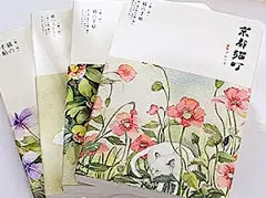 京都猫町 - 沐色日风唯美插画原创手绘笔记本子 - CGArt