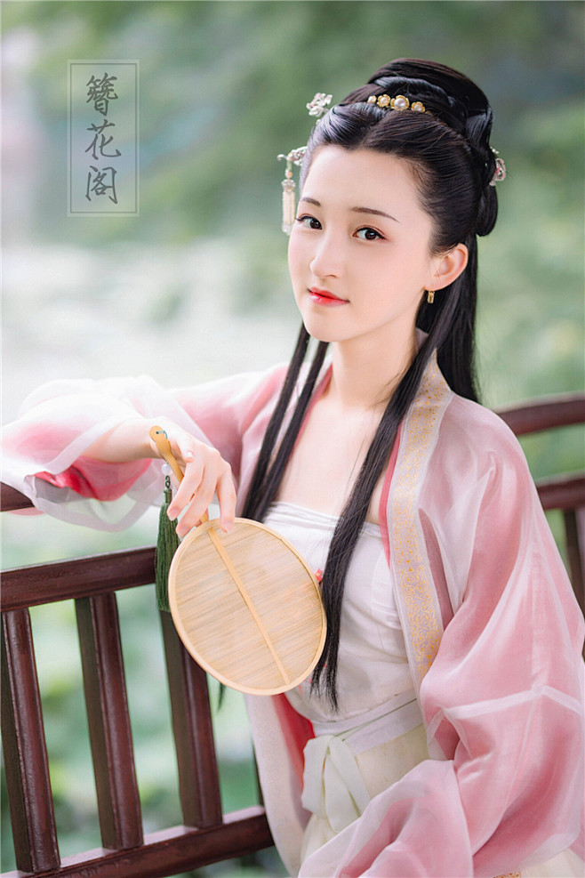 【步月瑶】簪花阁汉服定制真丝红白双色叠穿...