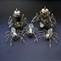 Mechanical Spiders made from watch parts by *AMechanicalMind on deviantART