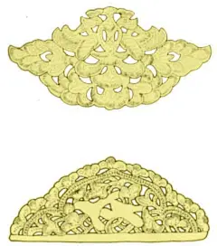 洛阳龙康小区唐墓出土的小山形鎏金银饰