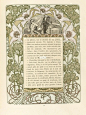 图鉴｜新艺术风书籍插画设计 : 穆夏为法国作家埃米尔·格哈特（Émile Gebhart）在1900年出版的《Cloches de Noël et de Pâques》一书而配的插画，穆夏风格的鲜花美人绽放于灵动优雅的新艺术线条中，