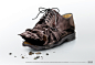 美国Suva Accident insurance金融苏瓦意外保险创意广告--残破的鞋---酷图编号57581