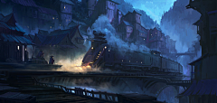 我准备好了~采集到魔幻 玄幻 三国 战争   游戏 场景 背景 底图