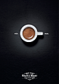 #广告#咖啡品牌The Black&Blaze coffee roasting company平面广告创意: Coffee turns you