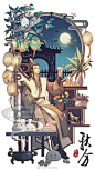 #人渣反派自救系统# 渣反节气群像，秋分-岳清源，画师：辰午xualwqy