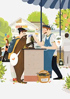 旅游景点免抠素材_新图网 https://ixintu.com 儿童插画 卡通 卡通人物 卡通动物 可爱 插画 故事插画 旅游