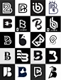 灵感采集300个字母B元素图形logo设计分享