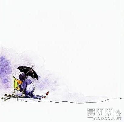 几米–忘掉地平线 - 插画图片_插画师_...