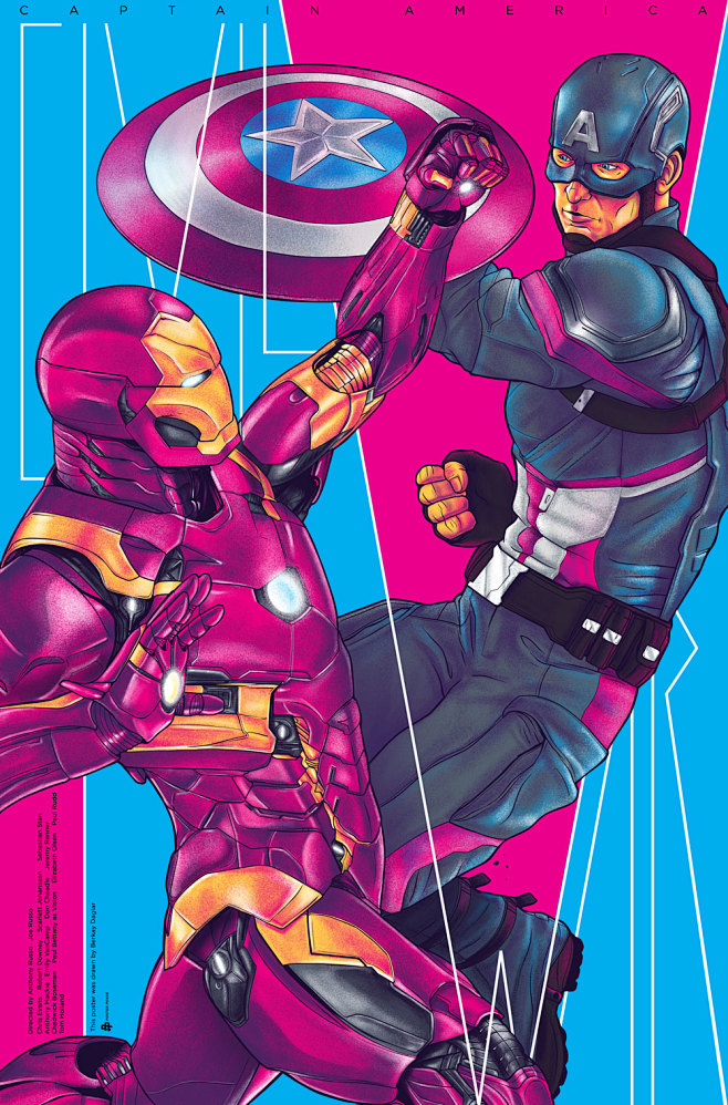 美国队长3首曝艺术海报