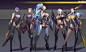 日韩风格deadman画师SF GIRL集合
