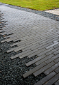 Scattered edge Boulevard pavers by Whitacre Greer