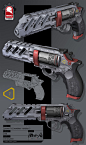 #绘画参考#  赛博朋克2077   武器设计 ​​​​