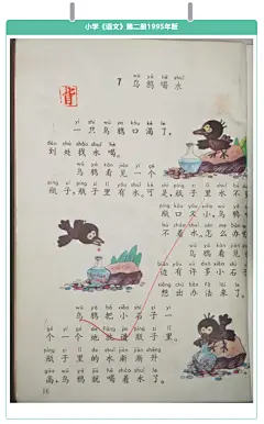 《乌鸦喝水》-小学语文第2册1995年版-0