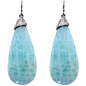 pearl, aquamarine and diamond earrings