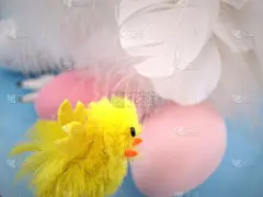 复活节彩蛋,小鸡,事件,贺卡,复活节,彩色背景,玩具,色彩鲜艳,柔和色,3到4个月