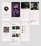 L’euphorie Music app UI Kit & mockup .sketch素材下载 - 爱果果