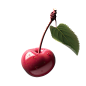 车厘子图片樱桃特写cherry级别35J手绘海报装饰元素PNG免抠素材
