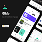 25屏山地公路自行车骑行健身应用设计套件 Glide Cycling App