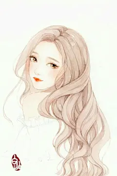 【插画师白岫古风少女手绘作品】
一张张美如壁纸的古风少女仿佛小说里的神仙美人，美得让人过目不忘。