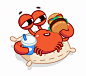 Snappy Crab - Telegram Animated Stickers : Sticker pack for Telegram Messenger