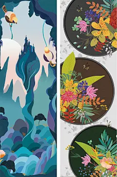 原创作品：展览插画集｜中央民族大学美术学院2016年下乡展插画海报集