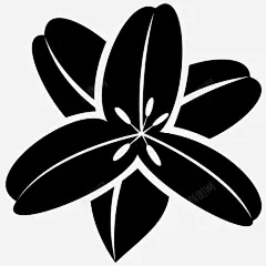 百合花美丽花瓣图标 标识 标志 UI图标 设计图片 免费下载 页面网页 平面电商 创意素材