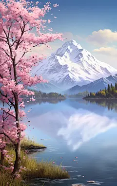 风景壁纸素材图片AI图背景