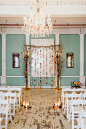 #婚礼布置#创意仪式亭又像是背景墙，这可是DIY的哟！