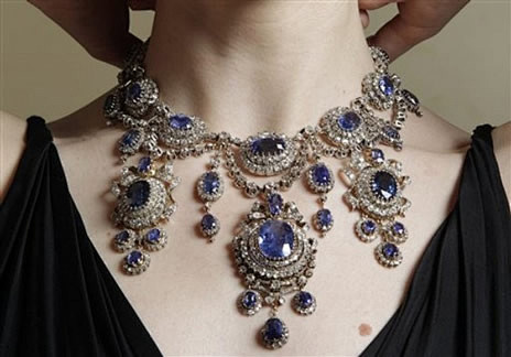 希腊公主蓝宝石项链