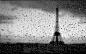 Eiffel Tower rain glass wet condensation depth of field rain on glass - Wallpaper (#827323) / Wallbase.cc