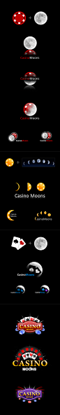 Casino Moons : Logo design for an online casino.
