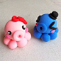 可爱章鱼粘土DIY #小清新#