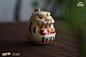 Daruma PP BABY Ivory edition by AAAZ x ToyZero Plus : "Daruma PP BABY'' is actually a group of PP BABY that sneaks into human life in the shape of a Daruma. Their daily task is to observe humans, quietly listen to the wishes in their heart