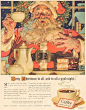 vintageholidays:
“ 1940 Pan American Coffee Bureau Christmas ad; J. C. Leyendecker
”