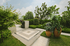 设计师柑子采集到花园/庭院拼花铺装