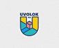 字母U 时尚拼色 LOGO