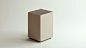 a air purifier, minimalist, square shape, greige color, white background, size 350mm(W) x 150mm(D) x 500mm(H), slim 1 line air outlet on the front --ar 16:9 --v 6.1