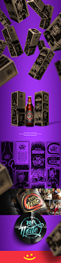 Embalagem e Rótulo Na Noite Red Ale : Label and promotional package created for the Programa Na NoiteRadio Ipanema / Cervejaria Burgman.